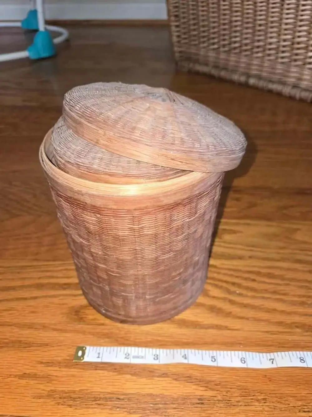 Vintage wicker nesting boxes - set of 3
